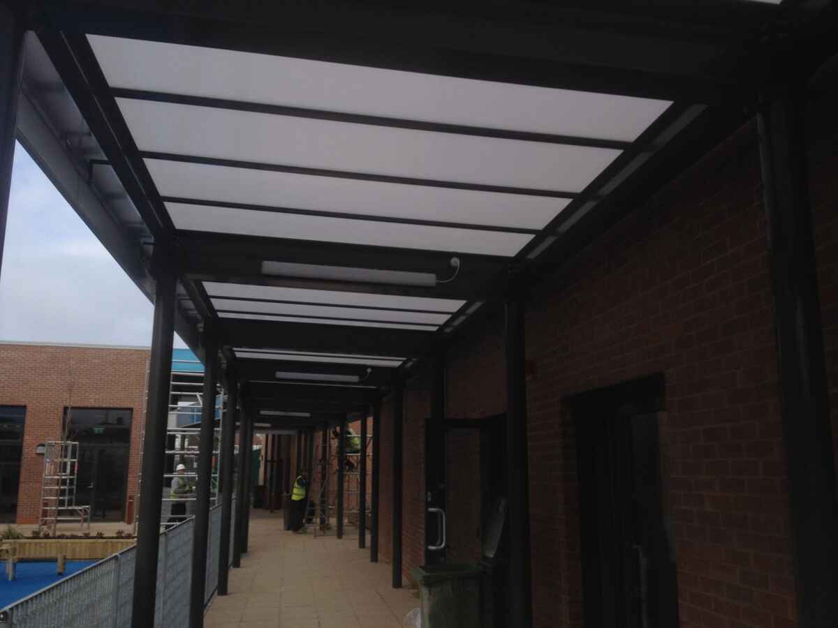 Monopitched Covered Walkways