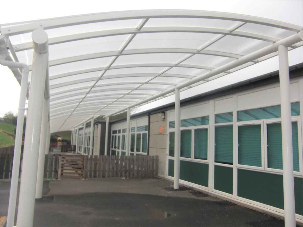 Curved Covered Walkway