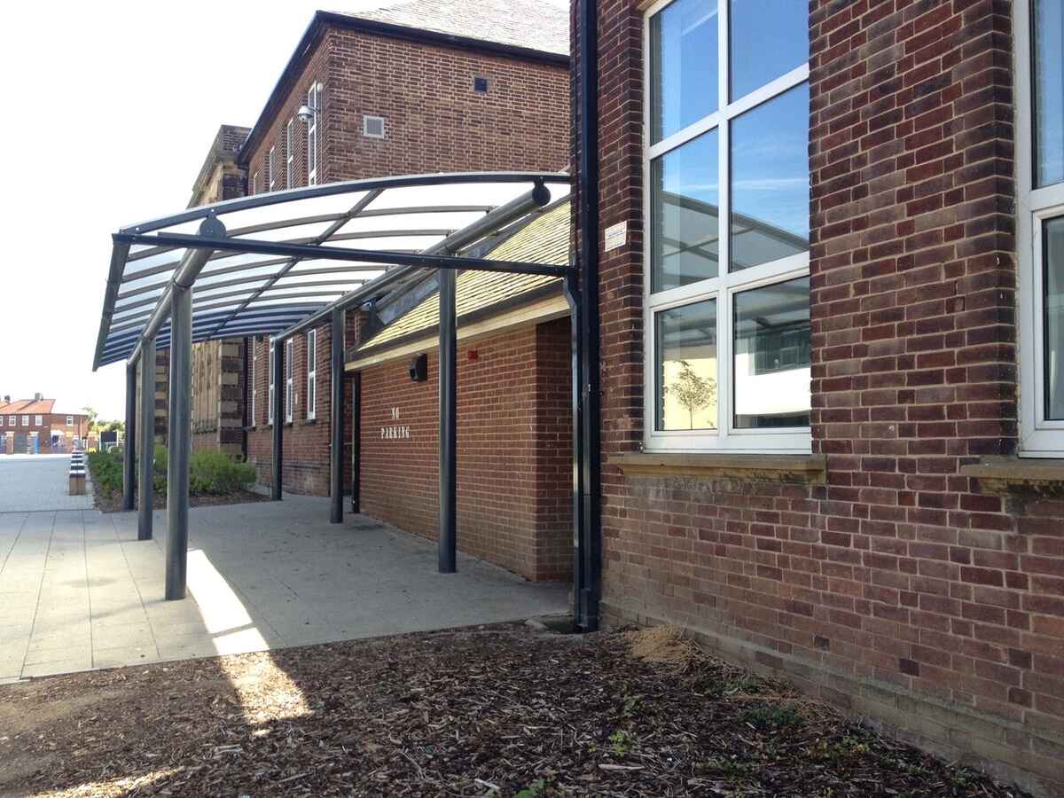 Curved Entrance Canopy